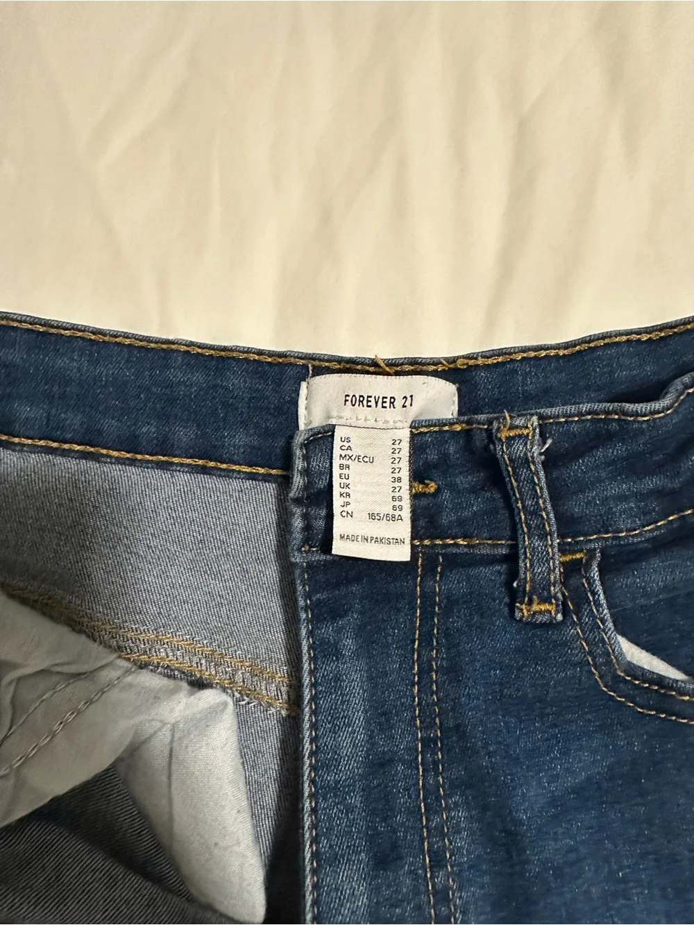 Forever 21 Dark Blue Skinny Jeans - Picture 5 of 6